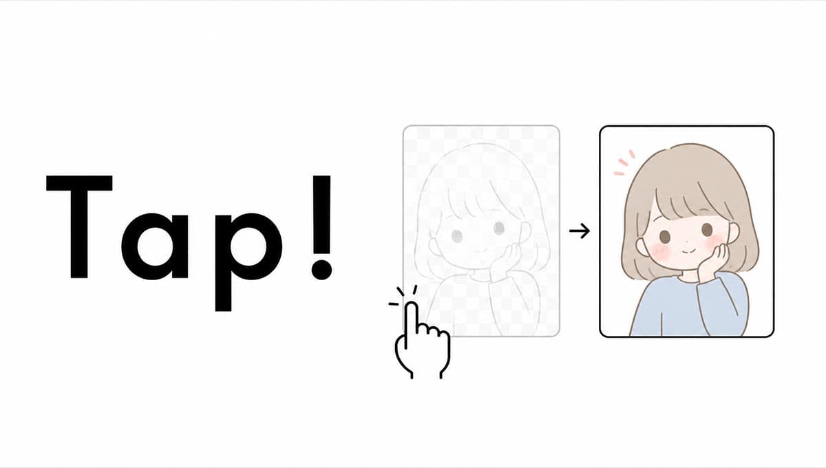 Tap! — サムネは、おあずけ。
